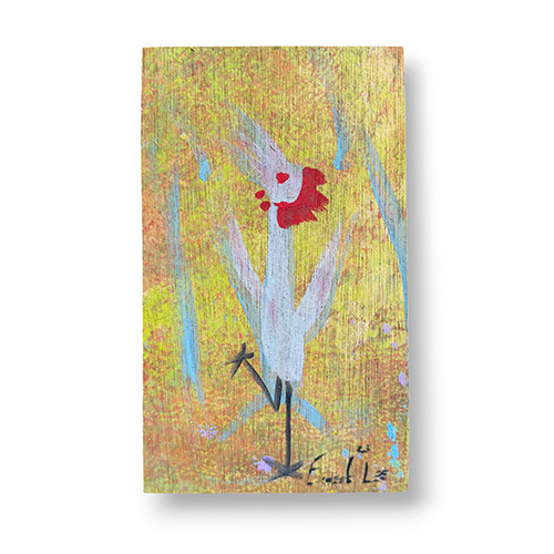 Ernest Lee 5.75x10 Grey Dancing Chicken WP6373